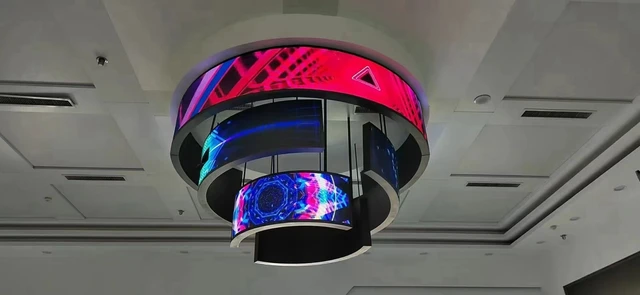 XINTAI LED flexible circle column led screen_11